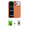 MARSİLYAN™- iPhone 17 Pro Kılıf Kıvılcım Klasik - Siyah Joko Magic 5D Hayalet Cam + Raze Metal Kamera Lens - TU
