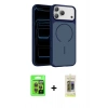 MARSİLYAN™- iPhone 17 Pro Kılıf Kıvılcım Klasik - Siyah Joko Magic 5D Hayalet Cam + Raze Metal Kamera Lens - TU
