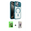MARSİLYAN™- iPhone 17 Pro Kılıf Kıvılcım Prime - Siyah Bilvis 3D Cam Ekran Koruyucu + Raze Metal Kamera Lens - GI