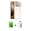 MARSİLYAN™- iPhone 17 Pro Kılıf Kıvılcım Prime - Siyah Bilvis 3X AR HD Cam Ekran Koruyucu + Raze Metal Kamera Lens - TU
