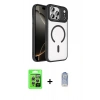 MARSİLYAN™- iPhone 17 Pro Kılıf Kıvılcım Prime - Siyah Joko Magic 5D Cam + Raze Metal Kamera Lens - GS