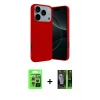 MARSİLYAN™- iPhone 17 Pro Kılıf Kozmos Yansıma Özel Seri - Siyah 360 Mat Full Body Arka Koruyucu + Raze Metal Kamera Lens - GS