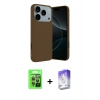 MARSİLYAN™- iPhone 17 Pro Kılıf Kozmos Yansıma Özel Seri - Siyah Bilvis 5in1 3D Magic Cam Ekran Koruyucu + Raze Metal Kamera Lens - GI