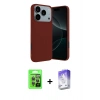 MARSİLYAN™- iPhone 17 Pro Kılıf Kozmos Yansıma Özel Seri - Siyah Bilvis 5in1 3D Magic Cam Ekran Koruyucu + Raze Metal Kamera Lens - GI