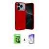 MARSİLYAN™- iPhone 17 Pro Kılıf Kozmos Yansıma Özel Seri - Siyah Bilvis 5in1 3D Magic Cam Ekran Koruyucu + Raze Metal Kamera Lens - GI