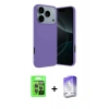 MARSİLYAN™- iPhone 17 Pro Kılıf Kozmos Yansıma Özel Seri - Siyah Bilvis 5in1 3D Magic Cam Ekran Koruyucu + Raze Metal Kamera Lens - GI