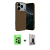 MARSİLYAN™- iPhone 17 Pro Kılıf Kozmos Yansıma Özel Seri - Siyah Bilvis Hayalet Cam Ekran Koruyucu + Raze Metal Kamera Lens - GS