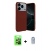 MARSİLYAN™- iPhone 17 Pro Kılıf Kozmos Yansıma Özel Seri - Siyah Joko Magic 5D Cam + Raze Metal Kamera Lens - GS