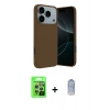 MARSİLYAN™- iPhone 17 Pro Kılıf Kozmos Yansıma Özel Seri - Siyah Joko Magic 5D Cam + Raze Metal Kamera Lens - GS