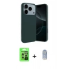 MARSİLYAN™- iPhone 17 Pro Kılıf Kozmos Yansıma Özel Seri - Siyah Joko Magic 5D Cam + Raze Metal Kamera Lens - GS