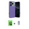 MARSİLYAN™- iPhone 17 Pro Kılıf Kozmos Yansıma Özel Seri - Siyah Joko Magic 5D Cam + Raze Metal Kamera Lens - GI