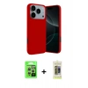 MARSİLYAN™- iPhone 17 Pro Kılıf Kozmos Yansıma Özel Seri - Siyah Joko Magic 5D Hayalet Cam + Gümüş Raze Metal Kamera Lens