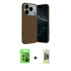 MARSİLYAN™- iPhone 17 Pro Kılıf Kozmos Yansıma Özel Seri - Siyah Joko Magic 5D Hayalet Cam + Gümüş Raze Metal Kamera Lens