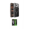 MARSİLYAN™- iPhone 17 Pro Kılıf Kutup Doku Serisi - Şeffaf 360 Full Body Arka Koruyucu