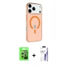 MARSİLYAN™- iPhone 17 Pro Kılıf Kutup Klasik Serisi - Siyah Bilvis 3X AR HD Cam Ekran Koruyucu + Raze Metal Kamera Lens - GS
