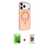 MARSİLYAN™- iPhone 17 Pro Kılıf Kutup Klasik Serisi - Siyah Joko Magic 5D Hayalet Cam + Raze Metal Kamera Lens - TU