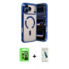 MARSİLYAN™- iPhone 17 Pro Kılıf Nova Işık Özel Seri - Şeffaf Pasifik Cam Ekran Koruyucu + Raze Metal Kamera Lens - GI