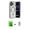 MARSİLYAN™- iPhone 17 Pro Kılıf Nova Işık Özel Seri - Siyah Joko Magic 5D Cam + Raze Metal Kamera Lens - GI