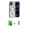 MARSİLYAN™- iPhone 17 Pro Kılıf Nova Işık Özel Seri - Siyah Joko Magic 5D Cam + Raze Metal Kamera Lens - GS