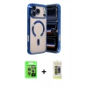 MARSİLYAN™- iPhone 17 Pro Kılıf Nova Işık Özel Seri - Siyah Joko Magic 5D Hayalet Cam + Gri Raze Metal Kamera Lens