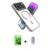 MARSİLYAN™- iPhone 17 Pro Kılıf Nova Yansıma Serisi - Siyah Joko Magic 5D Cam + Raze Metal Kamera Lens - TU