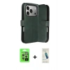 MARSİLYAN™- iPhone 17 Pro Kılıf Siluet Işık Serisi - Şeffaf Pasifik Cam Ekran Koruyucu + Raze Metal Kamera Lens - GS