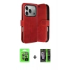 MARSİLYAN™- iPhone 17 Pro Kılıf Siluet Işık Serisi - Siyah 360 Mat Full Body Arka Koruyucu + Raze Metal Kamera Lens - GI
