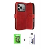 MARSİLYAN™- iPhone 17 Pro Kılıf Siluet Işık Serisi - Siyah Bilvis 3X AR Hayalet Cam Ekran Koruyucu + Raze Metal Kamera Lens - GI