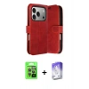 MARSİLYAN™- iPhone 17 Pro Kılıf Siluet Işık Serisi - Siyah Bilvis 5in1 3D Magic Cam Ekran Koruyucu + Raze Metal Kamera Lens - GI