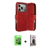 MARSİLYAN™- iPhone 17 Pro Kılıf Siluet Işık Serisi - Siyah Bilvis Hayalet Cam Ekran Koruyucu + Raze Metal Kamera Lens - GS