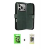 MARSİLYAN™- iPhone 17 Pro Kılıf Siluet Işık Serisi - Siyah Joko Magic 5D Hayalet Cam + Raze Metal Kamera Lens - GS