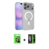 MARSİLYAN™- iPhone 17 Pro Kılıf Siluet Minimal Prime - Siyah 360 Mat Full Body Arka Koruyucu + Raze Metal Kamera Lens - GI