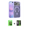 MARSİLYAN™- iPhone 17 Pro Kılıf Siluet Minimal Prime - Siyah 360 Mat Full Body Arka Koruyucu + Raze Metal Kamera Lens - GI