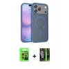 MARSİLYAN™- iPhone 17 Pro Kılıf Siluet Minimal Prime - Siyah 360 Mat Full Body Arka Koruyucu + Raze Metal Kamera Lens - TU