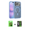 MARSİLYAN™- iPhone 17 Pro Kılıf Siluet Minimal Prime - Siyah 360 Mat Full Body Arka Koruyucu + Raze Metal Kamera Lens - TU