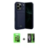 MARSİLYAN™- iPhone 17 Pro Kılıf Vadi Çizgi Prime - Şeffaf 360 Full Body Arka Koruyucu + Raze Metal Kamera Lens - GI