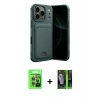 MARSİLYAN™- iPhone 17 Pro Kılıf Vadi Çizgi Prime - Şeffaf 360 Full Body Arka Koruyucu + Raze Metal Kamera Lens - GI