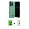 MARSİLYAN™- iPhone 17 Pro Kılıf Vadi Çizgi Prime - Şeffaf Pasifik Cam Ekran Koruyucu + Raze Metal Kamera Lens - GS