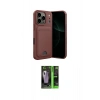 MARSİLYAN™- iPhone 17 Pro Kılıf Vadi Çizgi Prime - Siyah 360 Mat Full Body Arka Koruyucu