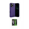 MARSİLYAN™- iPhone 17 Pro Kılıf Vadi Çizgi Prime - Siyah 360 Mat Full Body Arka Koruyucu
