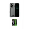 MARSİLYAN™- iPhone 17 Pro Kılıf Vadi Çizgi Prime - Siyah 360 Mat Full Body Arka Koruyucu