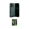 MARSİLYAN™- iPhone 17 Pro Kılıf Vadi Çizgi Prime - Siyah 360 Mat Full Body Arka Koruyucu