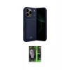 MARSİLYAN™- iPhone 17 Pro Kılıf Vadi Çizgi Prime - Siyah 360 Mat Full Body Arka Koruyucu