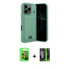 MARSİLYAN™- iPhone 17 Pro Kılıf Vadi Çizgi Prime - Siyah 360 Mat Full Body Arka Koruyucu + Raze Metal Kamera Lens - TU