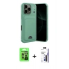 MARSİLYAN™- iPhone 17 Pro Kılıf Vadi Çizgi Prime - Siyah Bilvis 3X AR Hayalet Cam Ekran Koruyucu + Raze Metal Kamera Lens - GI