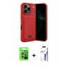 MARSİLYAN™- iPhone 17 Pro Kılıf Vadi Çizgi Prime - Siyah Bilvis 3X AR HD Cam Ekran Koruyucu + Raze Metal Kamera Lens - GI