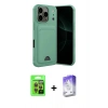 MARSİLYAN™- iPhone 17 Pro Kılıf Vadi Çizgi Prime - Siyah Bilvis 5in1 3D Magic Cam Ekran Koruyucu + Raze Metal Kamera Lens - TU