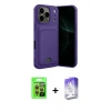 MARSİLYAN™- iPhone 17 Pro Kılıf Vadi Çizgi Prime - Siyah Bilvis 5in1 3D Magic Cam Ekran Koruyucu + Raze Metal Kamera Lens - TU
