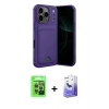 MARSİLYAN™- iPhone 17 Pro Kılıf Vadi Çizgi Prime - Siyah Bilvis 5in1 5D Magic Hayalet Cam Ekran Koruyucu + Raze Metal Kamera Lens - GI