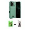 MARSİLYAN™- iPhone 17 Pro Kılıf Vadi Çizgi Prime - Siyah Bilvis Hayalet Cam Ekran Koruyucu + Raze Metal Kamera Lens - TU